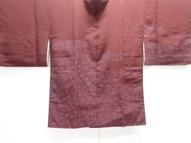 JAPANESE KIMONO / MICHIYUKI COAT / EMBROIDEYR / EGASUMIG & FLOWER SARASA